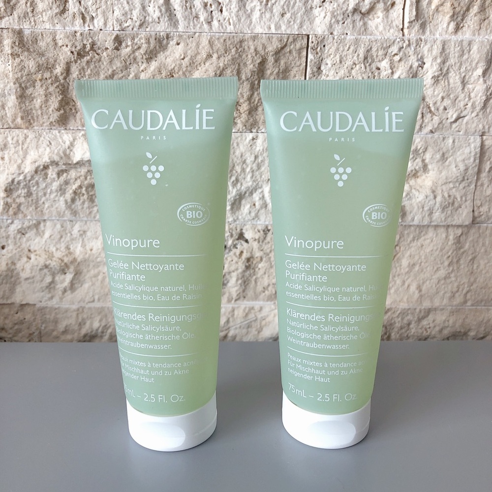 Caudalie Vinopure Purifying Gel Cleanser 2x 75ml French beauty